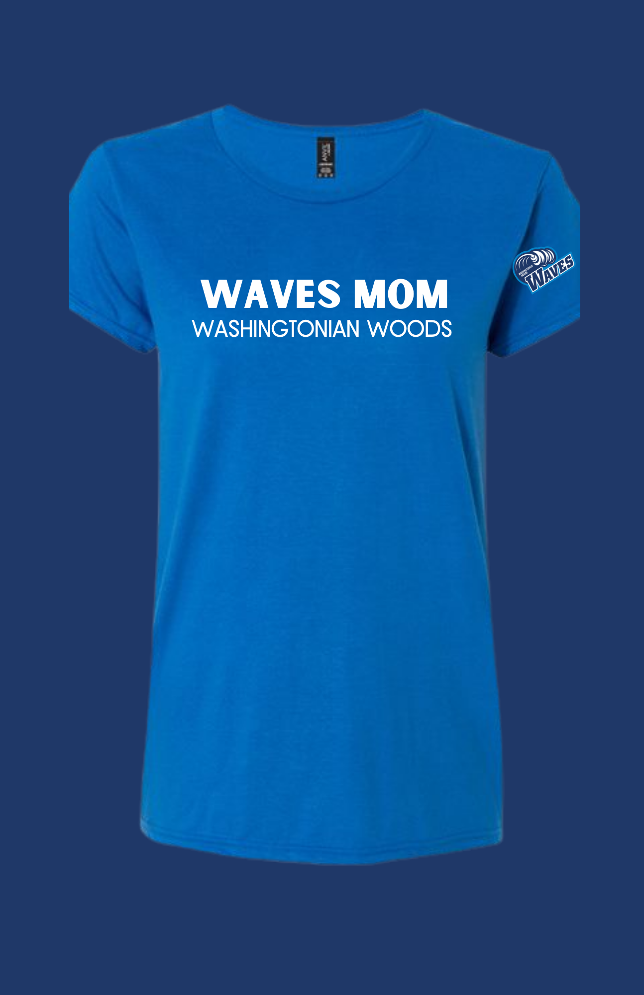 Waves Adult MOM Tee