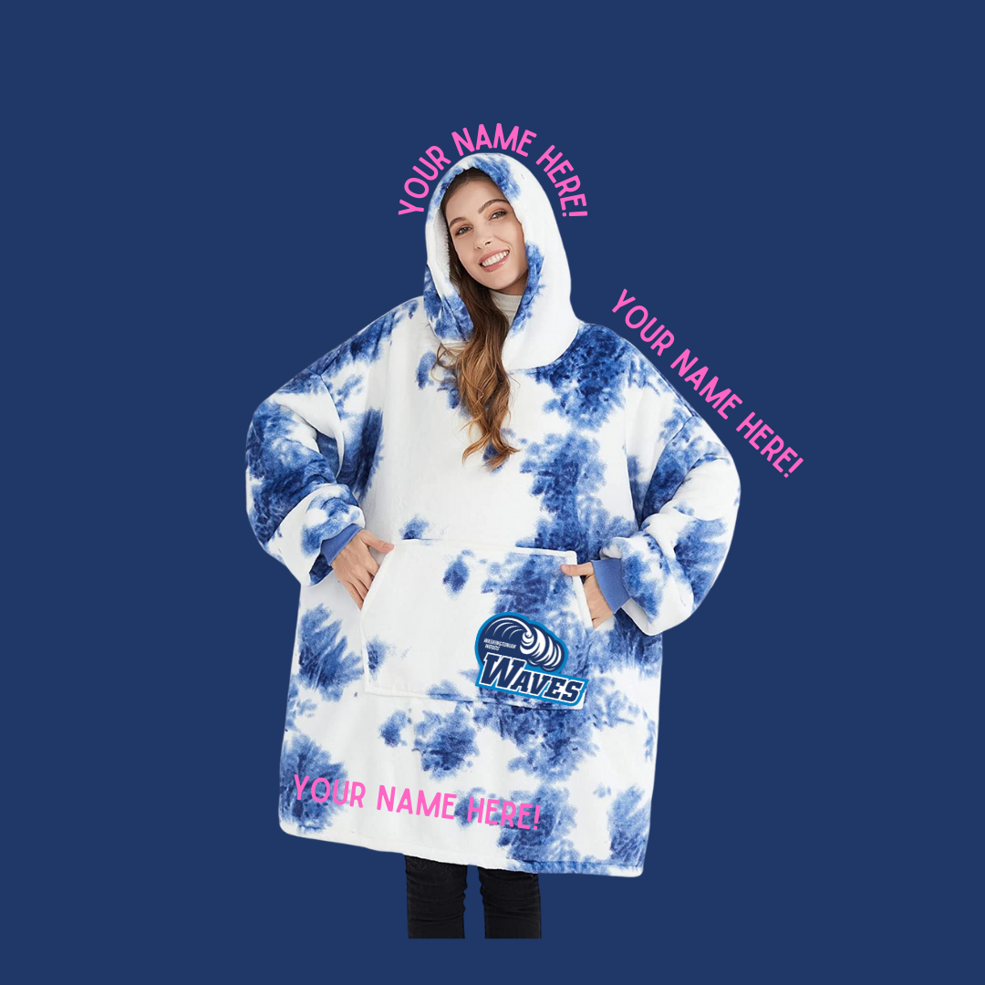 BEST SELLER! Waves Personalized Snuggie