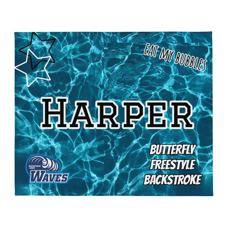 NEW! Personalized Waves Blanket
